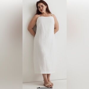 NWT Madewell size 14 Goldie midi slip dress in eyelet white